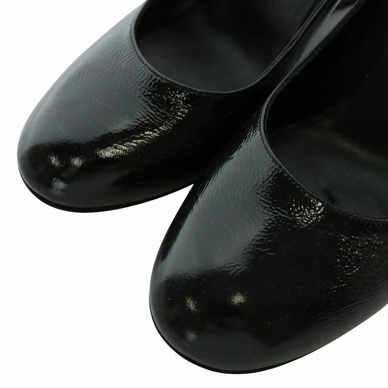 GUCCI グッチ　エナメル　パンプス　ウェッジ　ソール　37 GUCCI グッチ エナメル パンプス ウェッジ ソール 37 GUCCI
