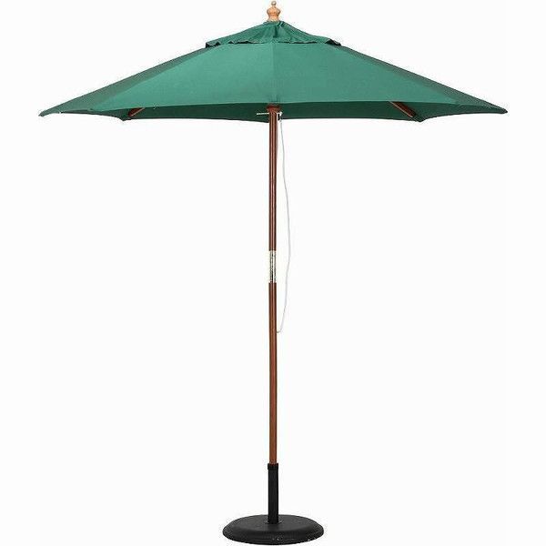 クーポン配布中-スーパー 対象 木製パラソルφ２１０ グリーン ２１０ＧＲ