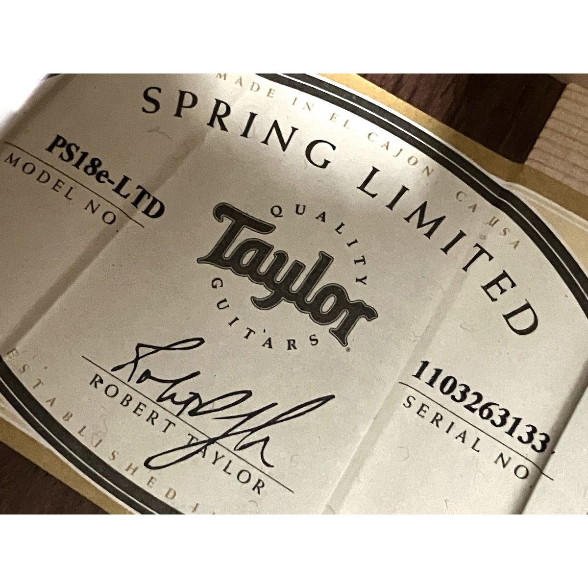 動作保証】TAYLOR PS18e-LTD プレゼンテーション 1103263133 ギター 弦楽器 音楽 趣味 テイラー 中古 美品 B8876200  - メルカリ