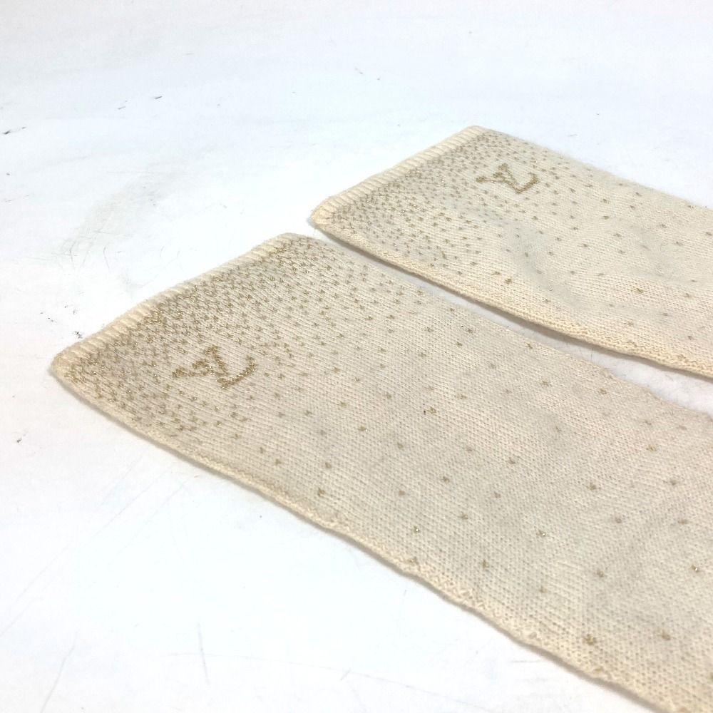 ルイヴィトン ロゴ ゴンポリアナ ラメ LV 手袋 ロング グローブ