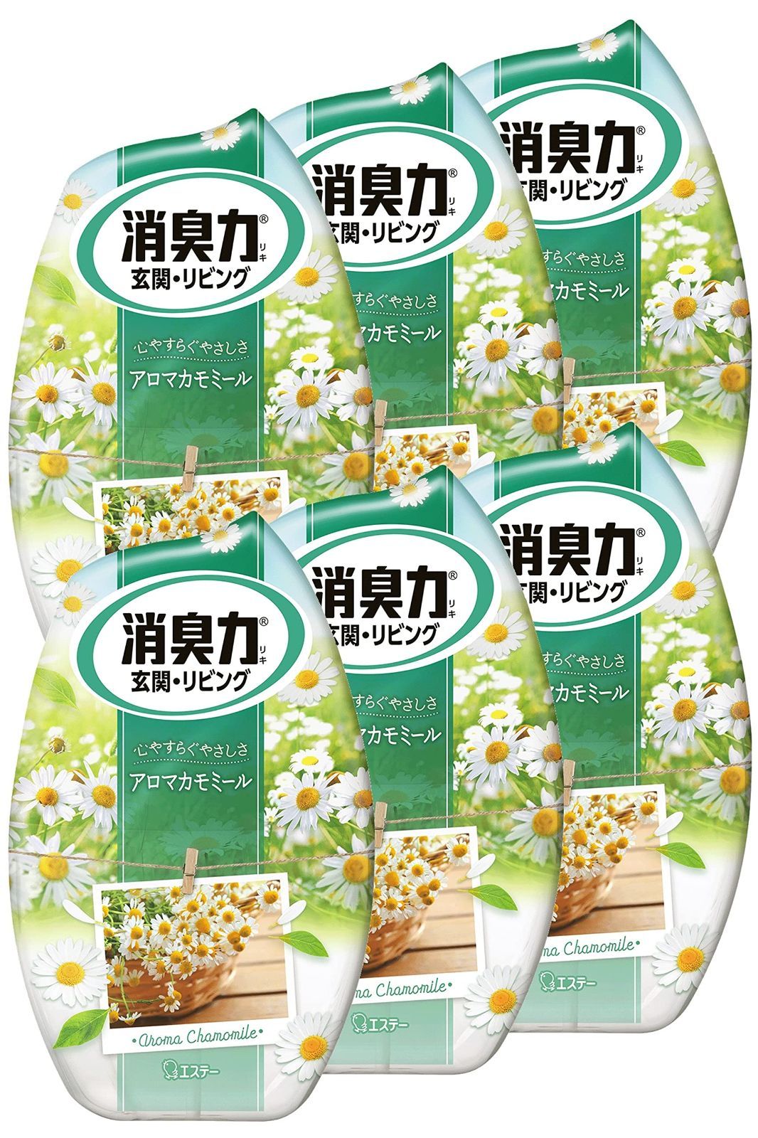 商品 玄関 リビング まとめ買い 消臭力 部屋用 置き型 アロマ カモミール 400ml×6個 お部屋の消臭力 部屋 寝室 消臭剤 消臭 芳香剤