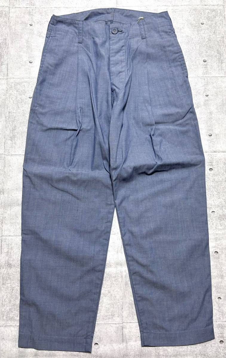 新品 定価27000円 ブルーナボイン ソフト シャンブレー バギーパンツ 
