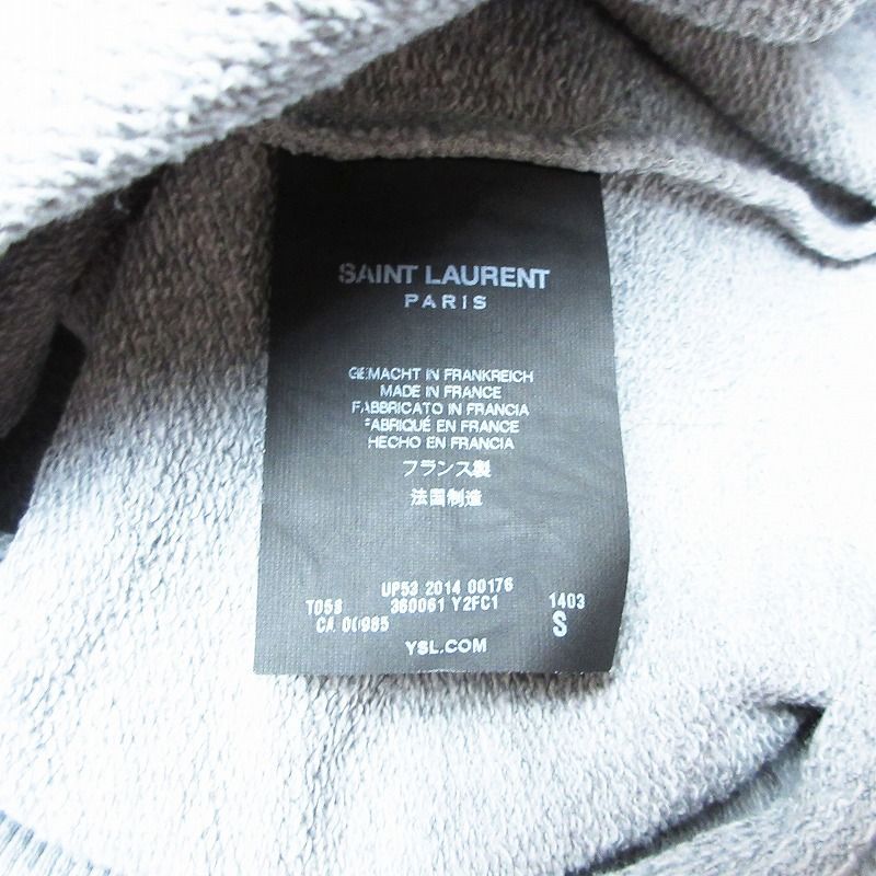 14SS サンローラン Saint Laurent スウェット トレーナー プルオーバー 