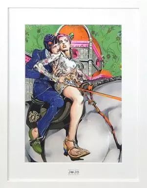 中古】原画イラストボード 付属品付)ジョジョの奇妙な冒険 額装複製 