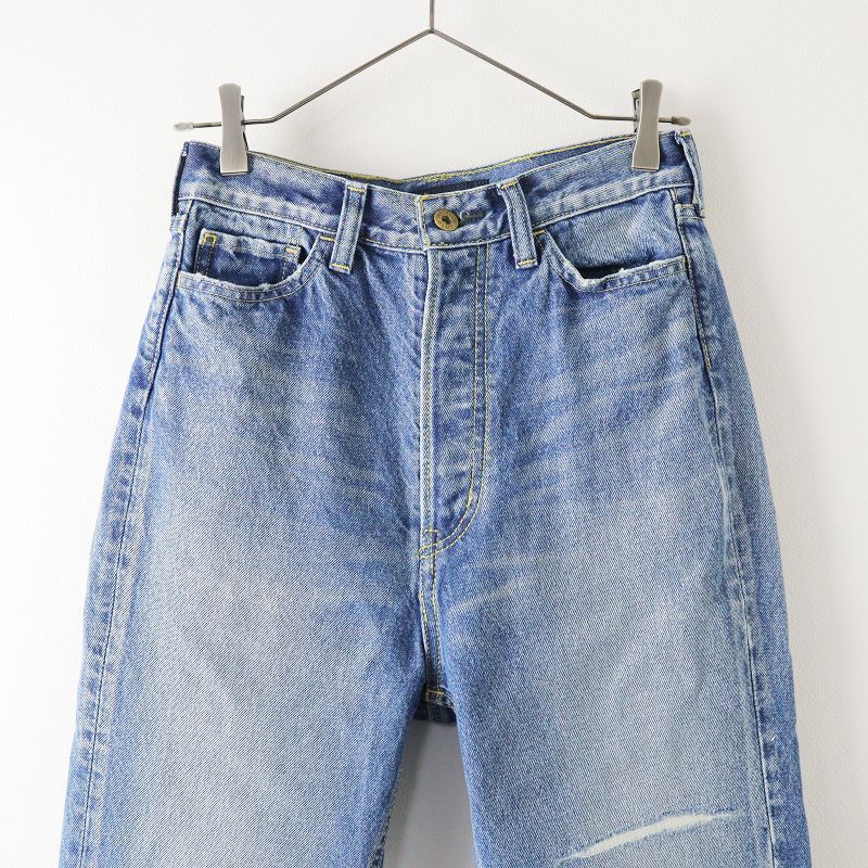 アパルトモン　マディソンブルーCRASHED SAROUEL PANTSデニム MADISON BLUE(マディソンブルー) CRASHED SAROUEL PT DENIM