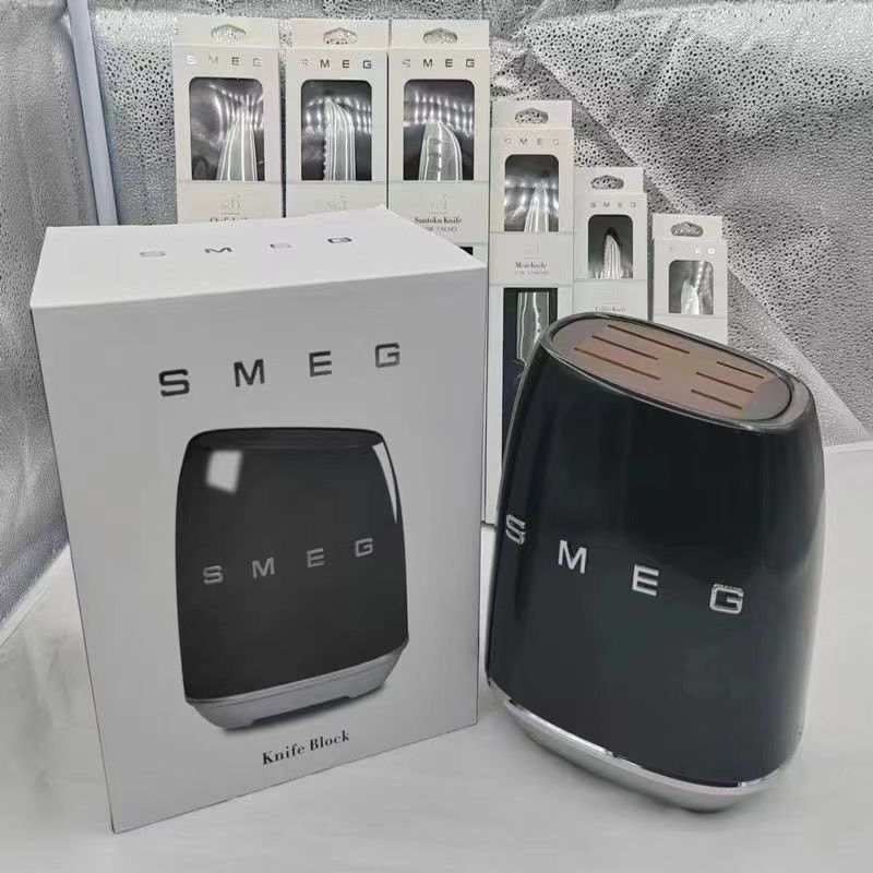 Smeg スメグ ステンレススチール ナイフ セット 包丁セット ブラック SMEG Knife Block Set 8色