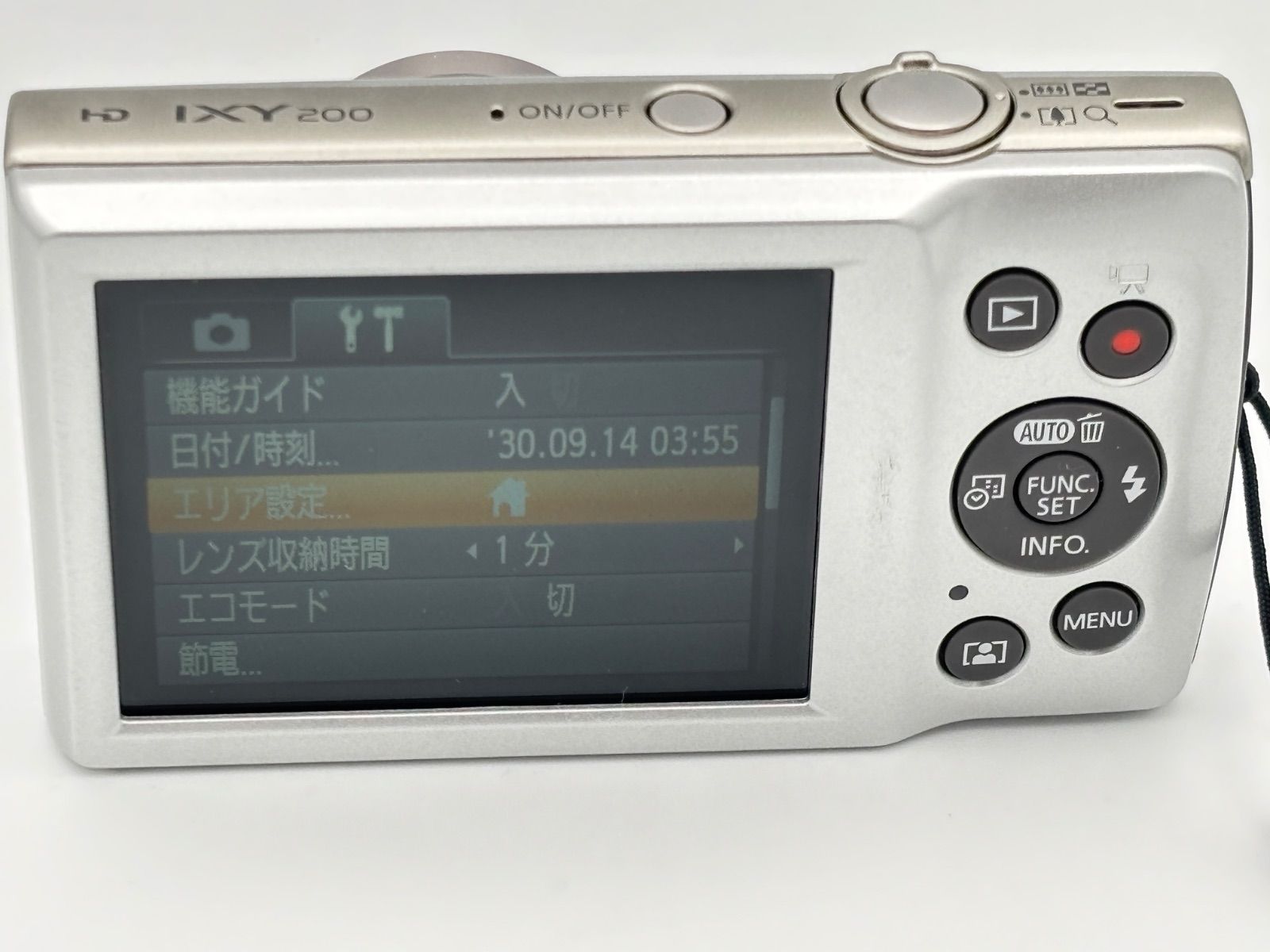 カメラ CANON IXY 200 シルバー SDカード付き キャノン イクシー