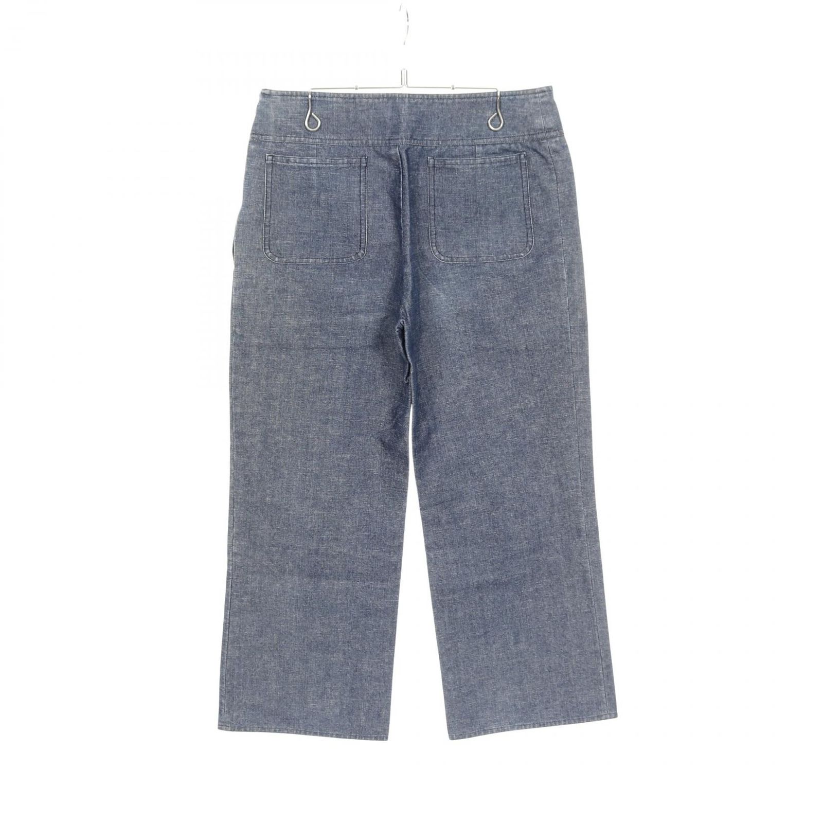 シャネル CHANEL パンツ IDENTIFICATION P14923V08331 インディゴ コットン パンツ レディース Used B