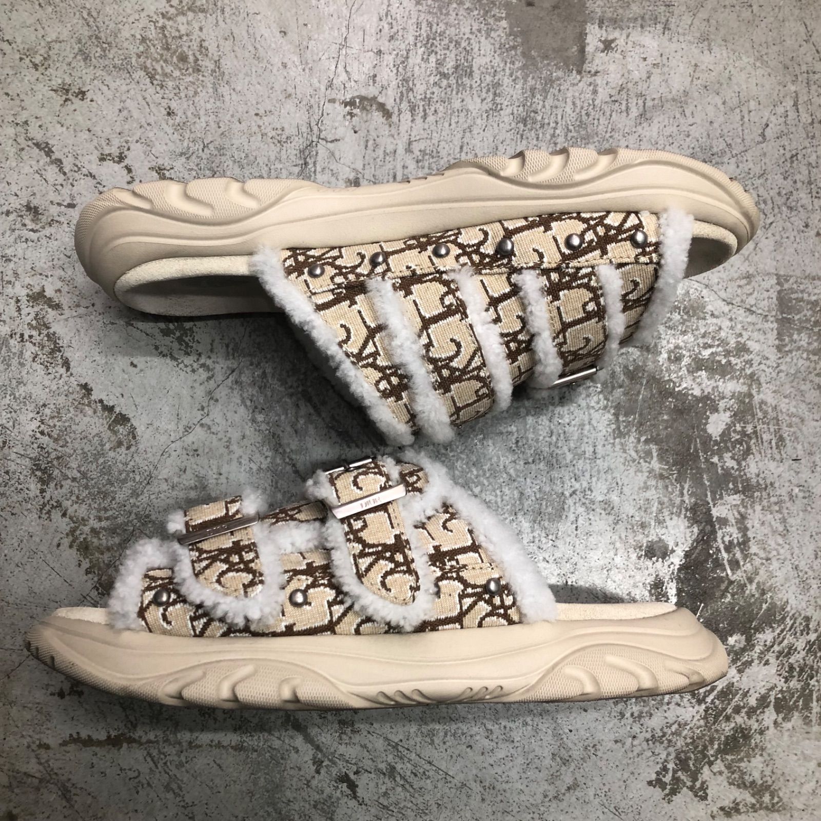 DIOR × Travis Scott Cactus Jack サンダル Dior x Travis Scott Men's H-Town 'Cactus Jack' Coffee Nubuck