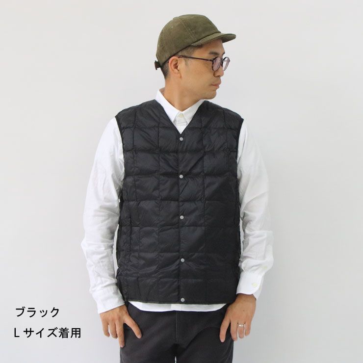 TAION タイオン メンズ レオパード m l xl xxl インナーダウンベスト