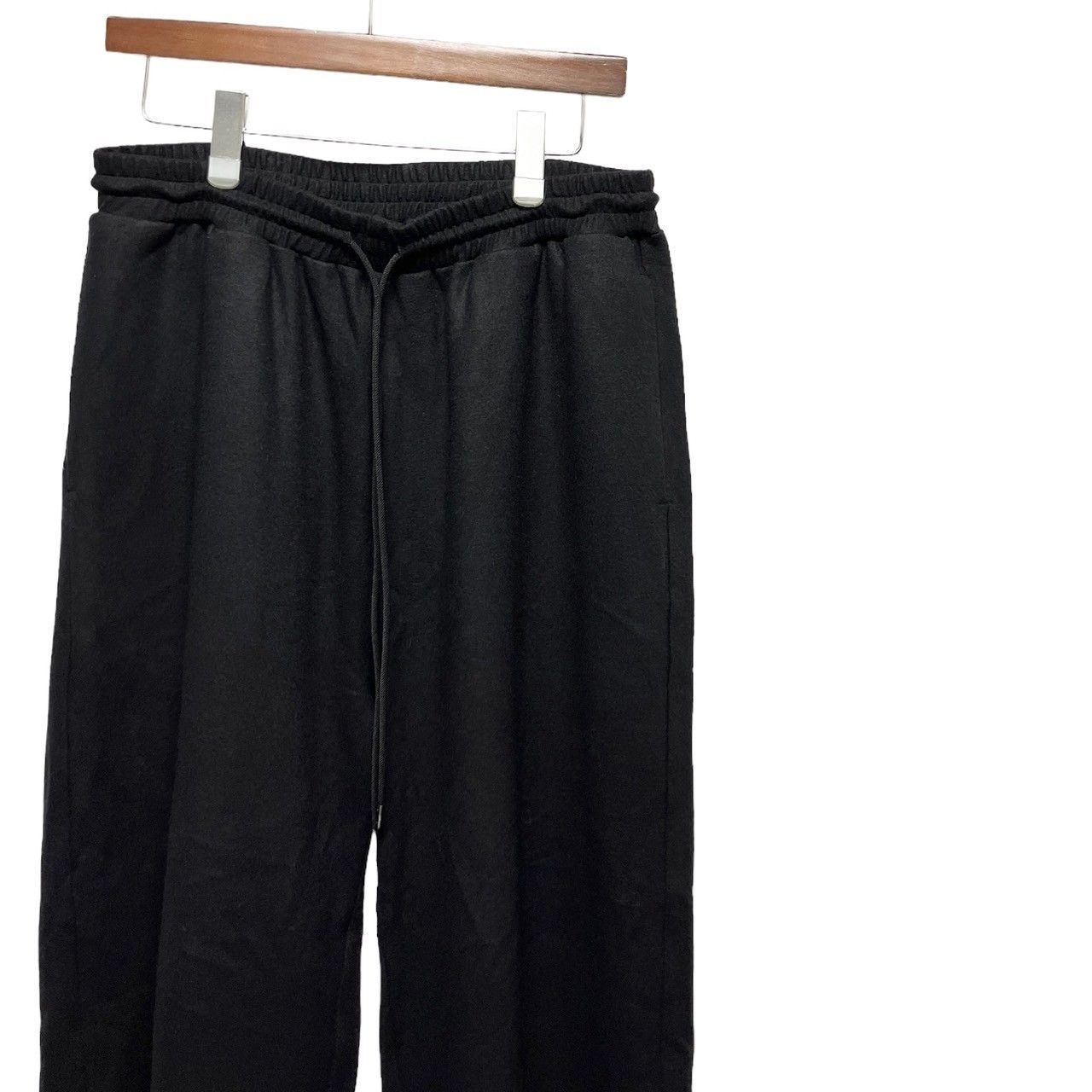 定価31900円 ANCELLM アンセルム リネンワイドパンツ 2 M 黒