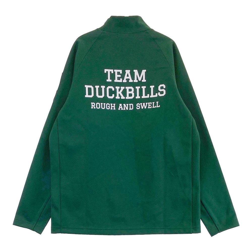 サイズ：M ROUGH&SWELL ラフアンドスウェル 2024年モデル 裏起毛 モックネック 長袖Tシャツ  グリーン系 [240101495727] ゴルフウェア メンズ ストスト サイズ：M ROUGH&SWELL ラフアンドスウェル 2024年モデル 裏起毛