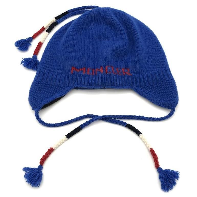 中古】MONCLER BERRETTO TRICOT イヤーガード付きニット帽 C-TIND-21