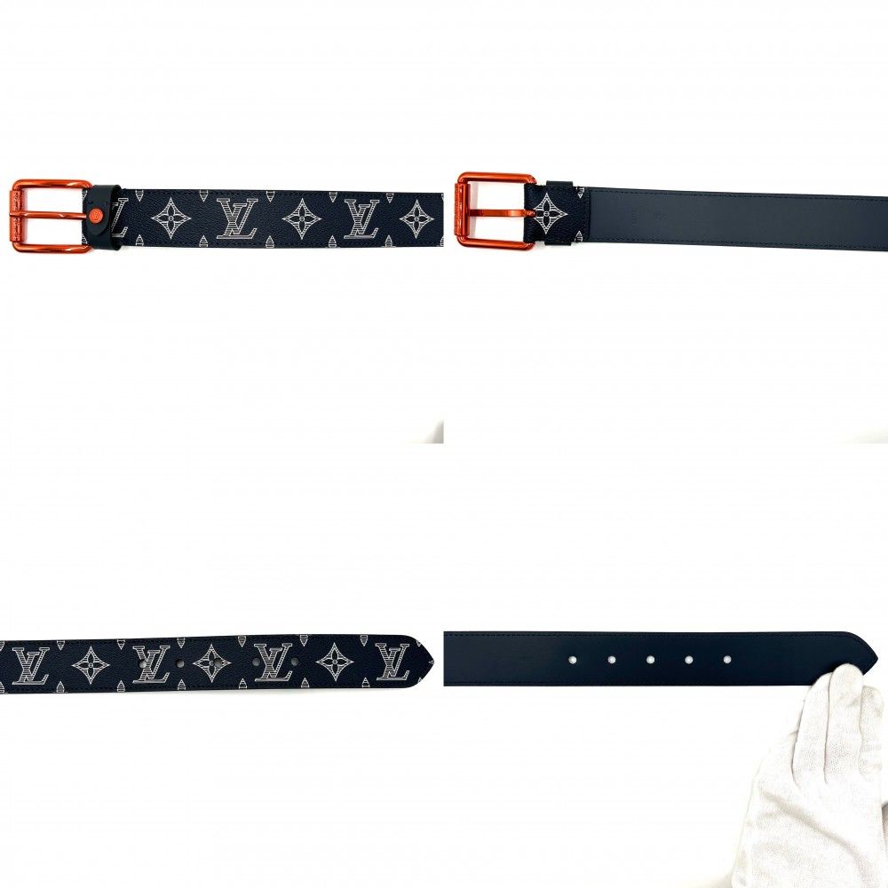ルイヴィトン ベルト メンズ モノグラムインク サンチュールヴォヤジェ  