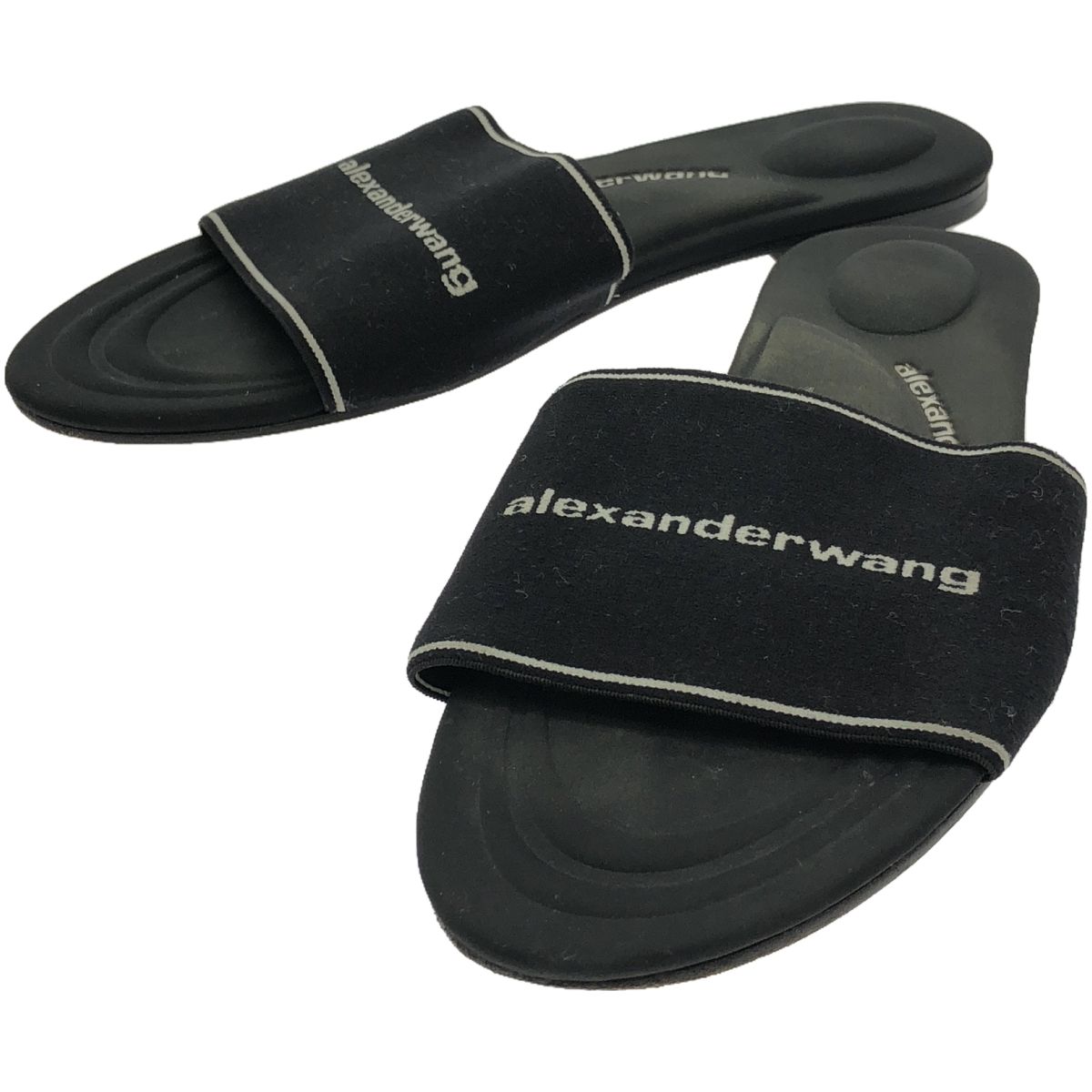 ALEXANDER WANG アレキサンダーワン フラットサンダル ブラック 39 