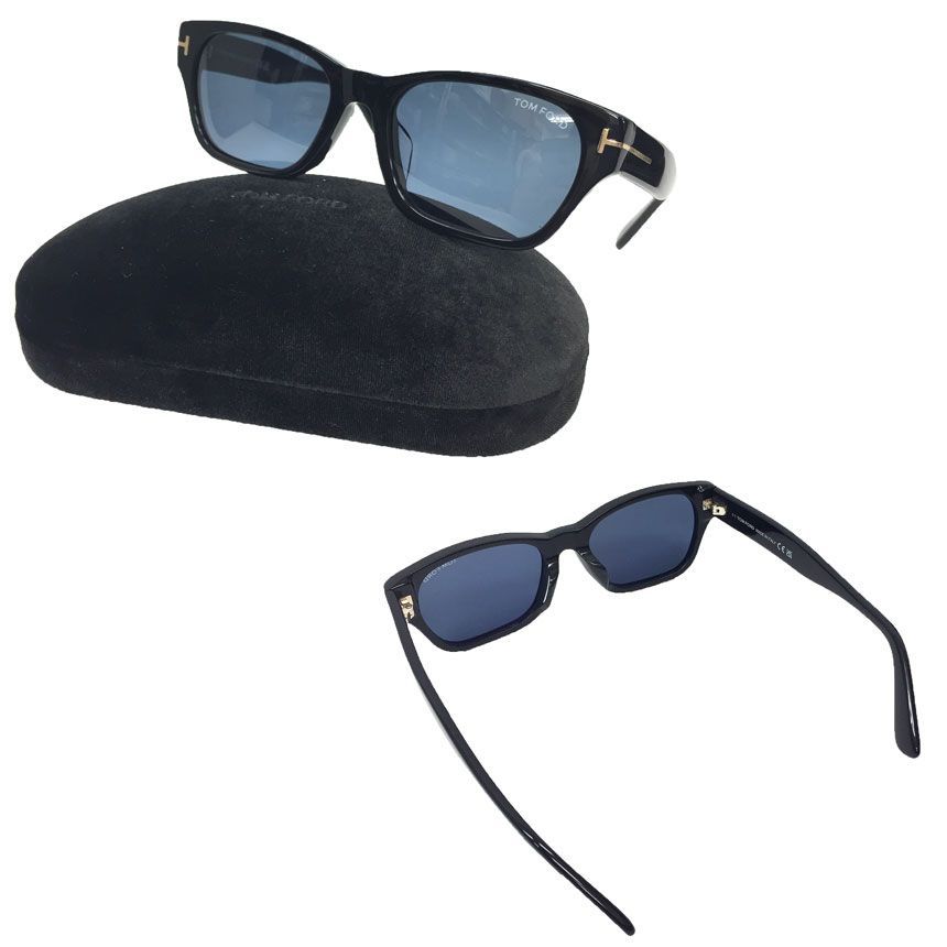 TOMFORD トムフォード　サングラス　スクエア　黒　aq10163 TOMFORD トムフォードサングラススクエア黒aq10163