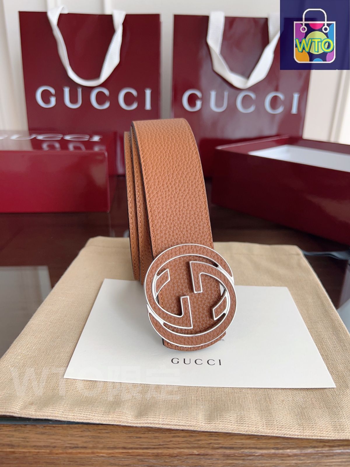 GUCCI ホワイトレザーベルト ダブルGロゴ Gucci グッチ ダブルG ベルト - FARFETCH