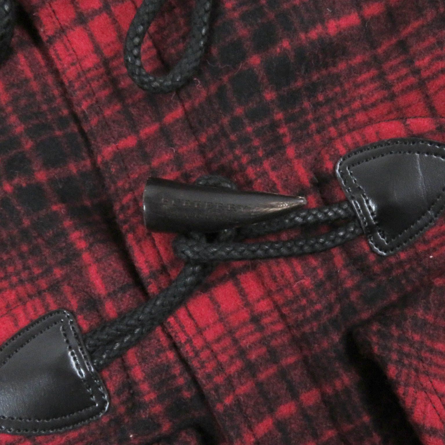 極美品 BURBERRY BLACK LABEL ダッフルコート チェック柄 極美品□BURBERRY BLACK LABEL バーバリーブラックレーベル ウール