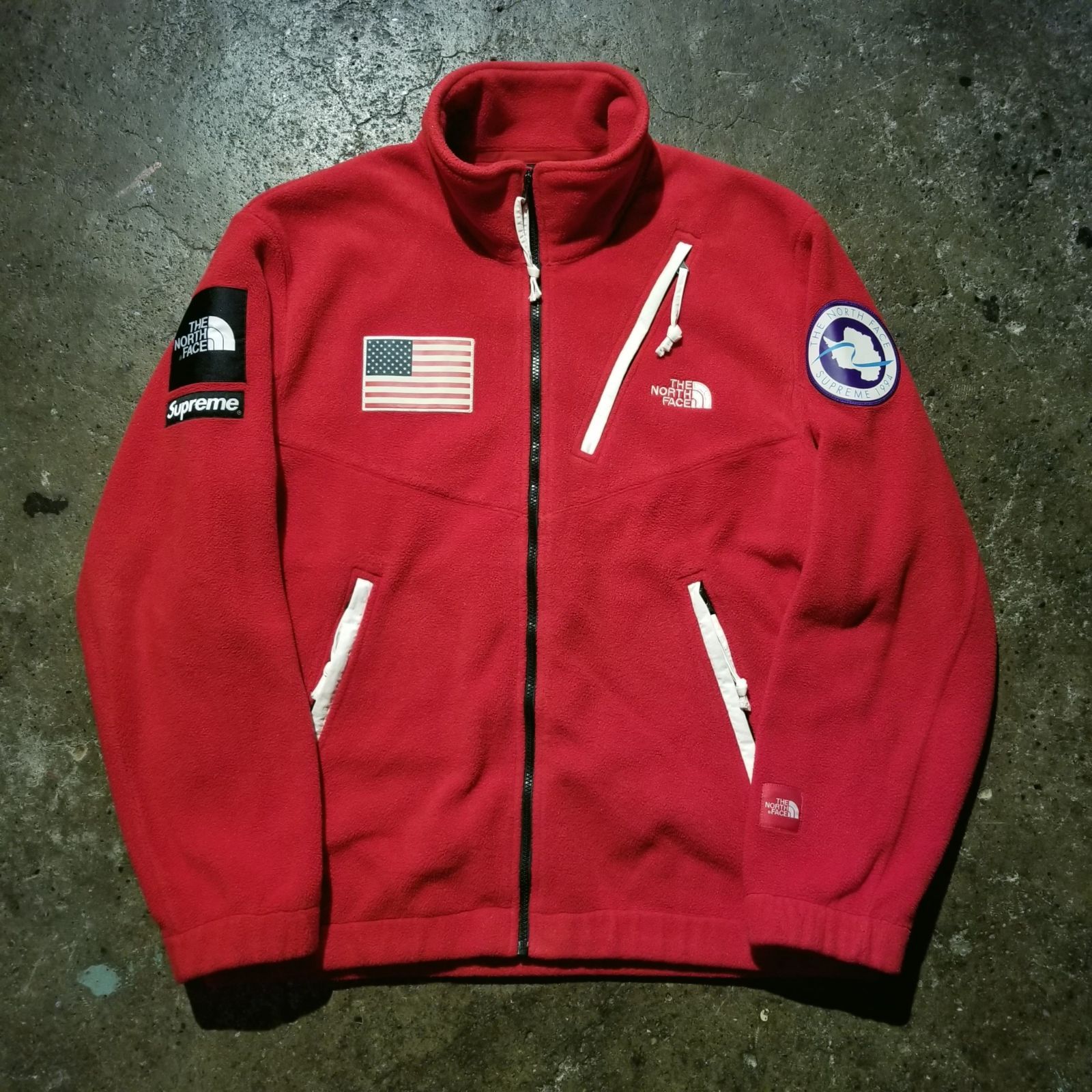 Supreme 17ss THE NORTH FACE Trans Antarctica Expedition Fleece Jacket XL RED シュプリーム ザノースフェイス トランスアンタークティカ エクスペディション フリースジャケット 赤