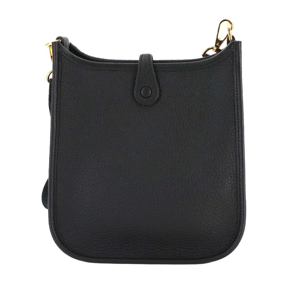 ショルダーバッグ エルメス エブリンTPM 黒シルバー金具 エルメス ミニ