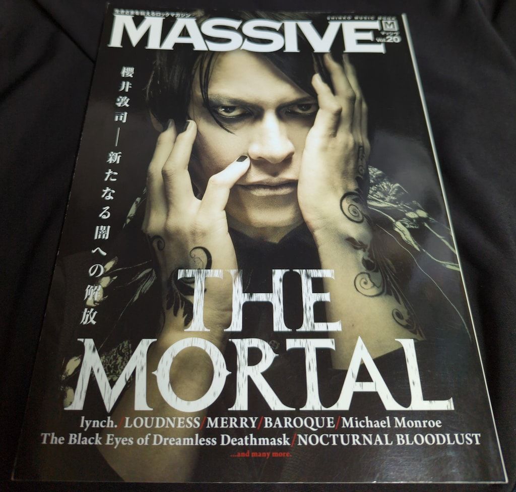 THE MORTAL(櫻井敦司/BUCK-TICK) 2015年11月/雑誌 MASSIVE Vol.20