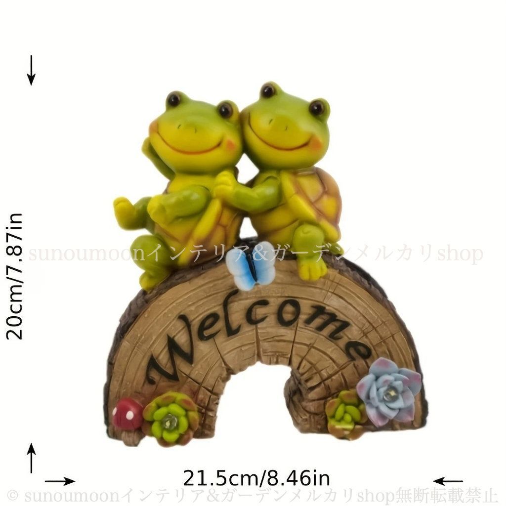 インテリア ガーデン ソーラーライト おしゃれ 4-7 樹脂 庭 ウェルカムサイン アニマル 庭の装飾 カメ かわいい オーナメント オブジェ 亀 WELCOME 雑貨 ガーデン雑貨 ガーデニング ガーデンインテリア お洒落 STEELWINDOWSANDDOORS_COM