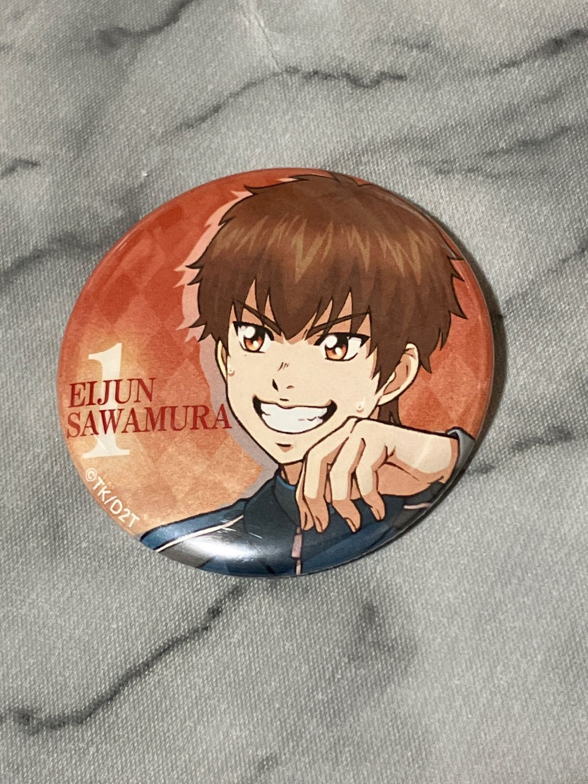 ダイヤのA 沢村栄純 缶バッジ ダイヤのA actII Battery BOX 対象コース