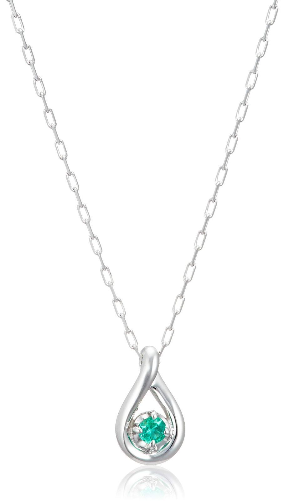 新着商品 ネックレス 5月誕生石 K10ホワイトゴールド 11182-612-3212-00-00 4℃ レディース ヨンドシー