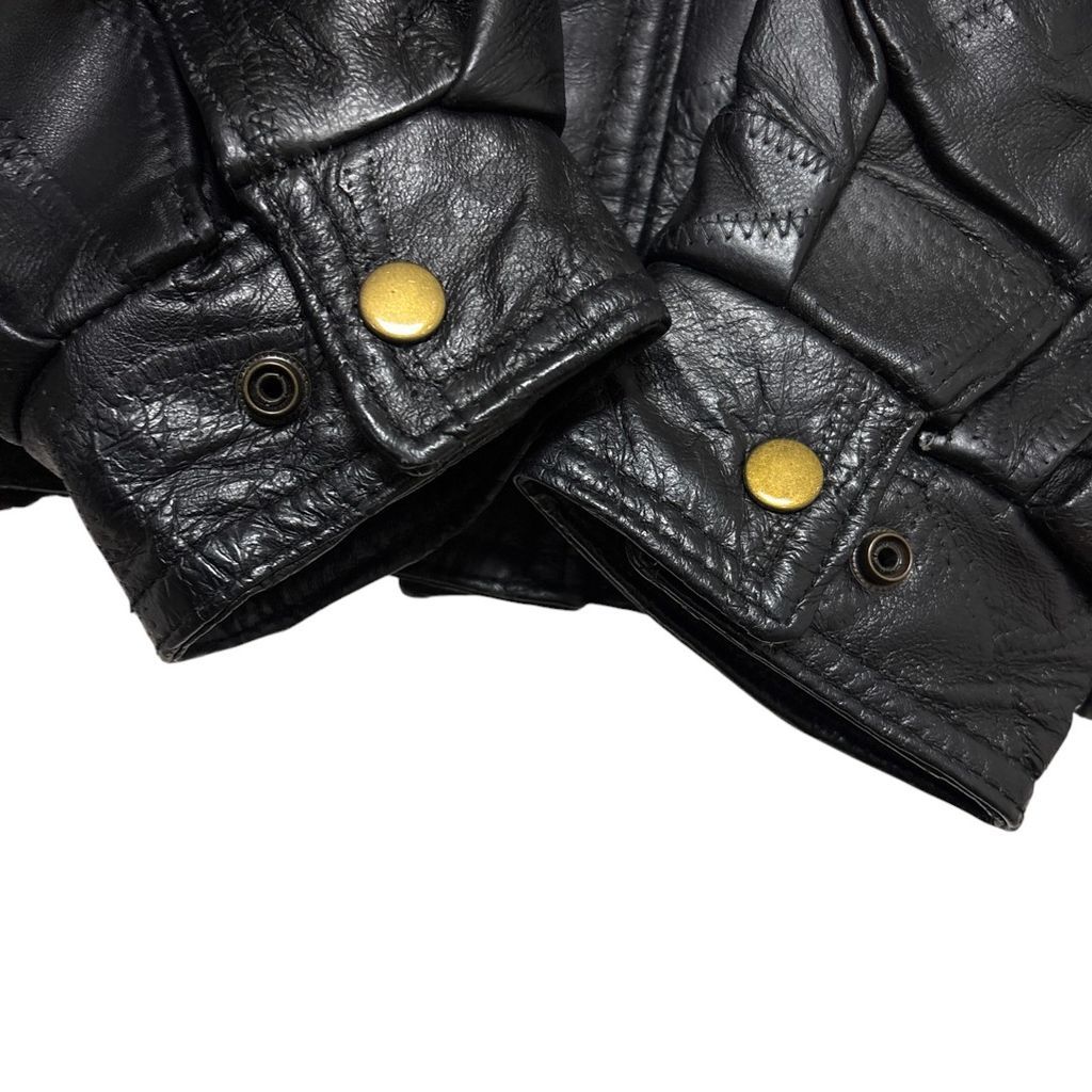 GENUINE LEATHER】 パッチワークレザージャケット S-2957 - メルカリ