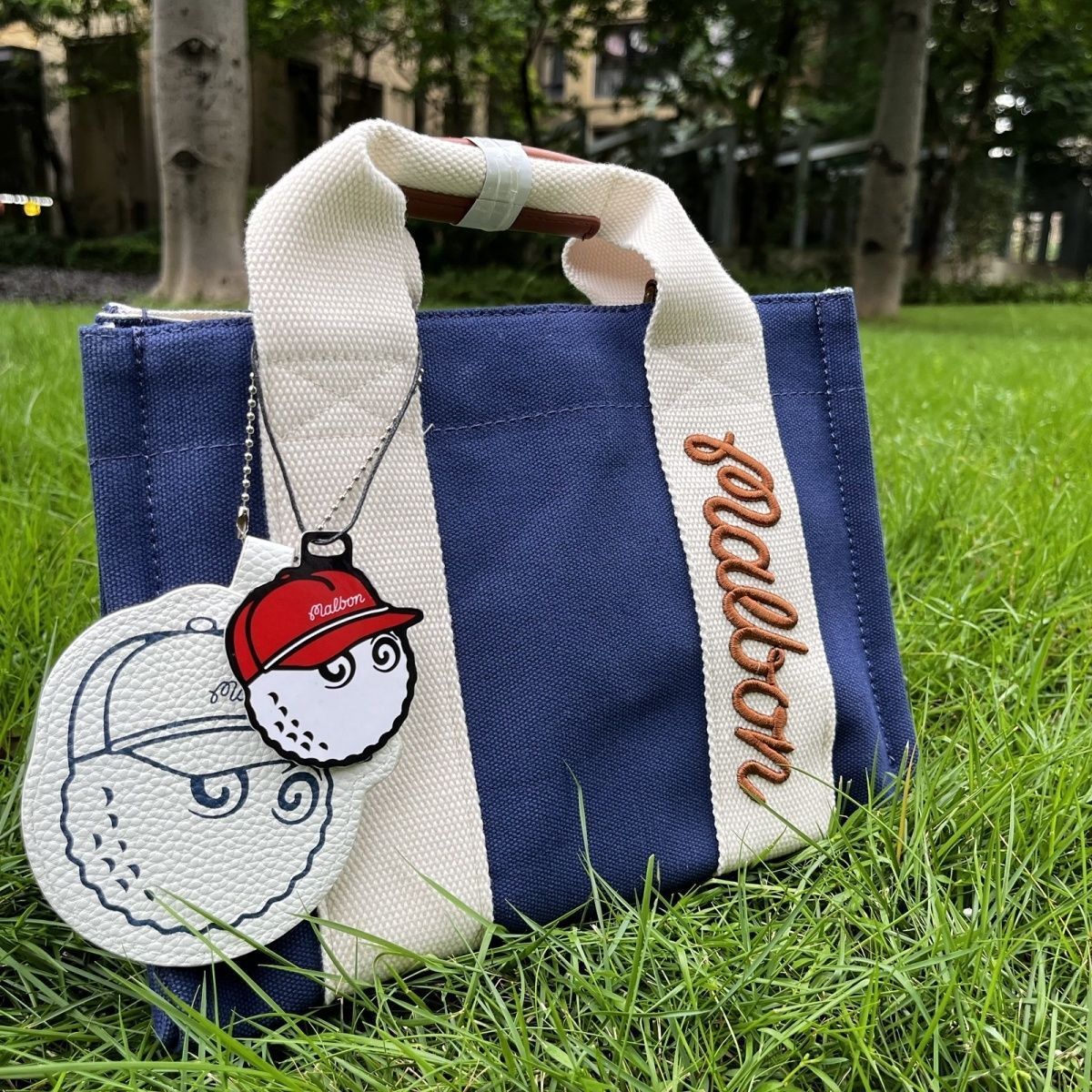 Malbon グリーン トートバッグ Malbon グリーン トートバッグ