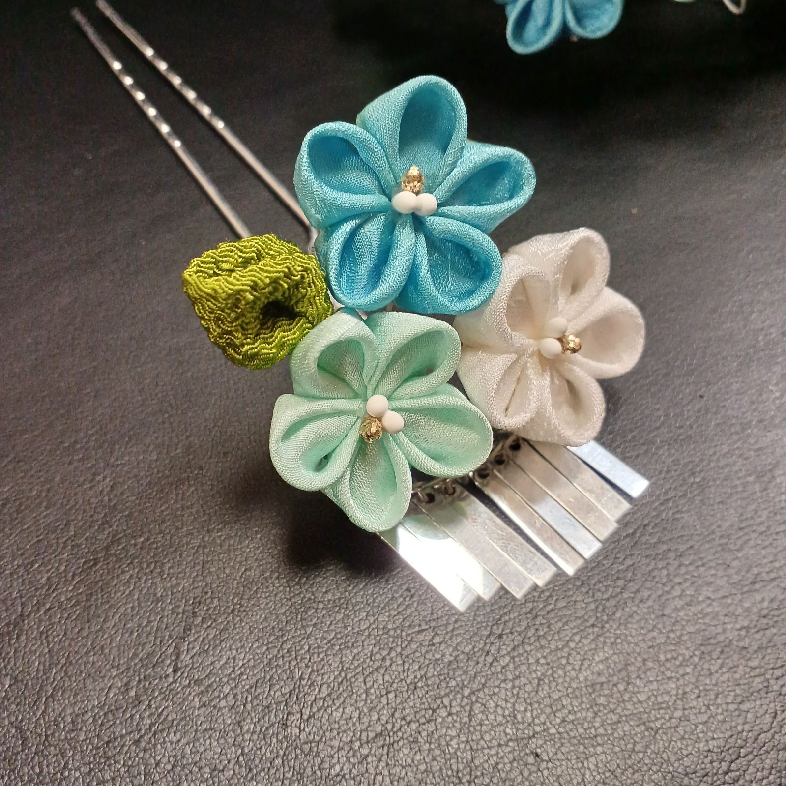 新品【七五三】和装髪飾り 勝山かんざし ハーフ成人式 日本髪 日本舞踊