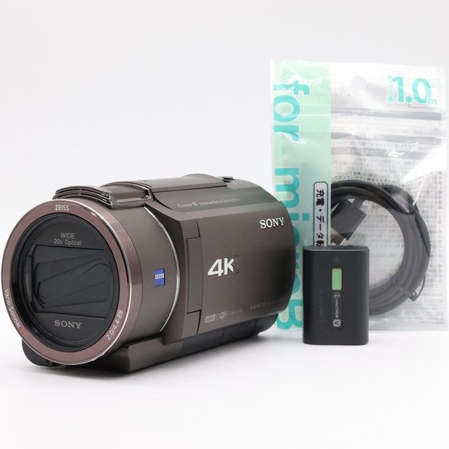 並品 SONY FDR-AX45 B｜4K対応ハンディカム｜全機能良好｜Type-Bケーブル付