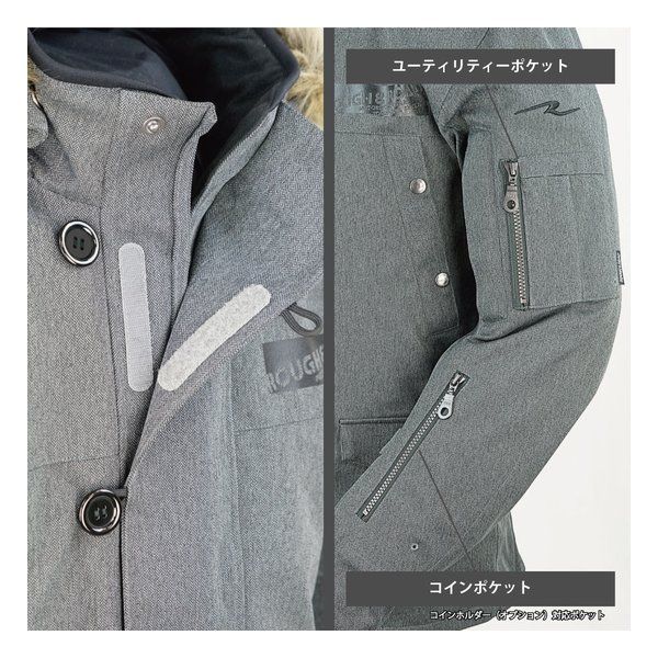 バイク用 N-3BRプリマロフトウインタージャケット ヘリンボーン