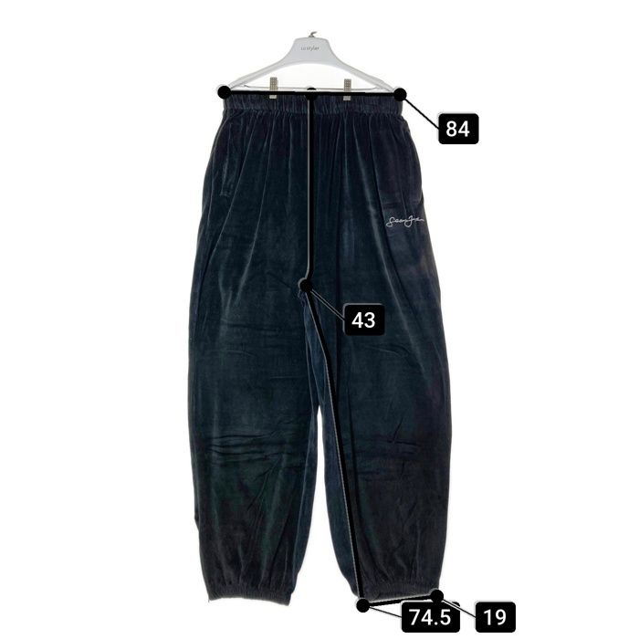 ☆Sean John ショーンジョン ベロア パンツ ブラック sizeXXL
