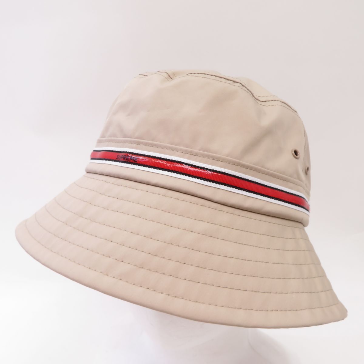 Supreme シュプリーム 22AW Silicone Stripe Crusher シリコンストライプクラッシャーハット 帽子 S/M ※中古