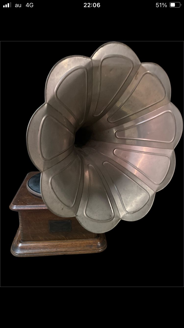 希少 日本初 国産蓄音機 第1号 ニッポノホン 日本蓄音器商会