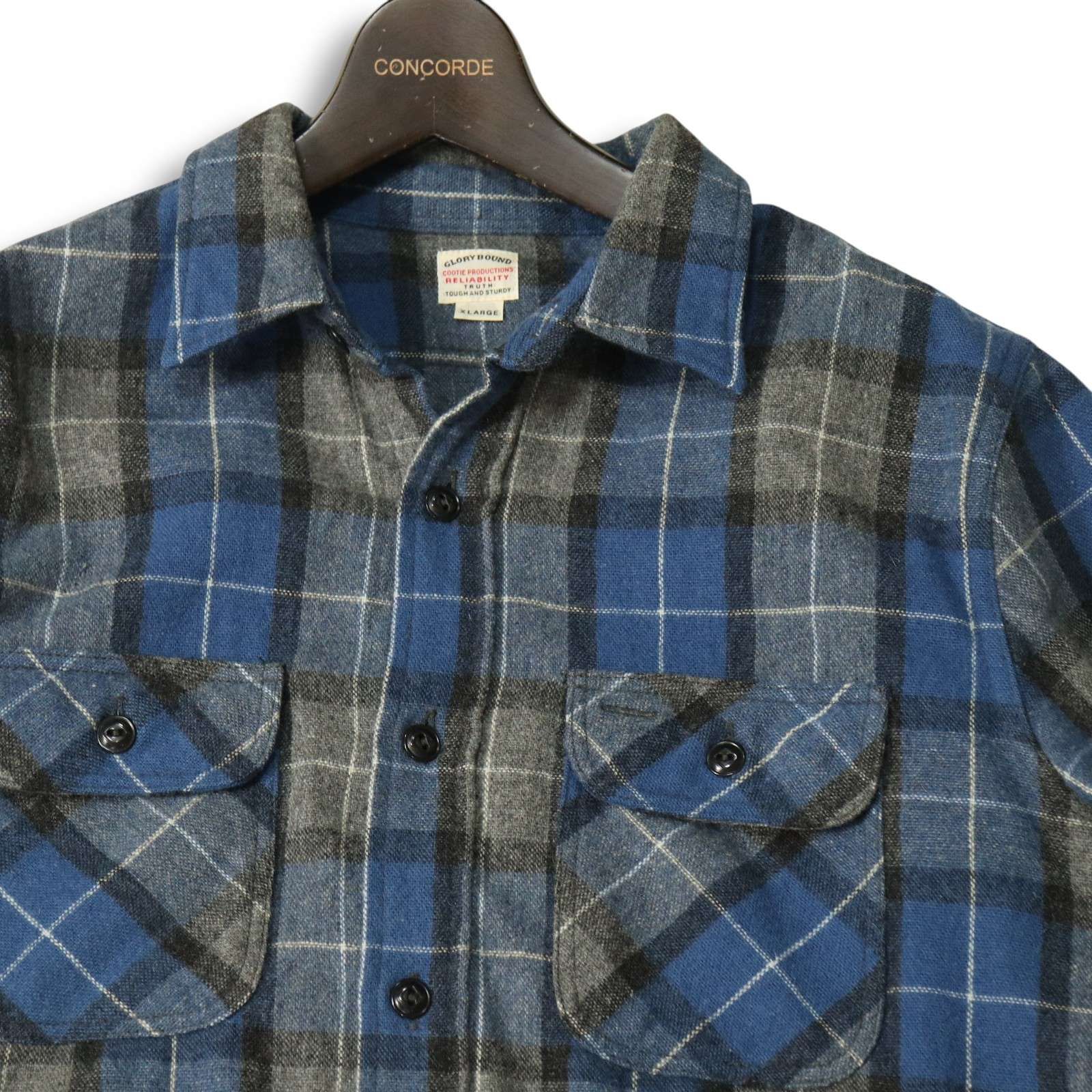 クーティ　グレンチェック長袖シャツ グレンチェック柄長袖シャツ|Backers - 古着屋グレープフルーツ