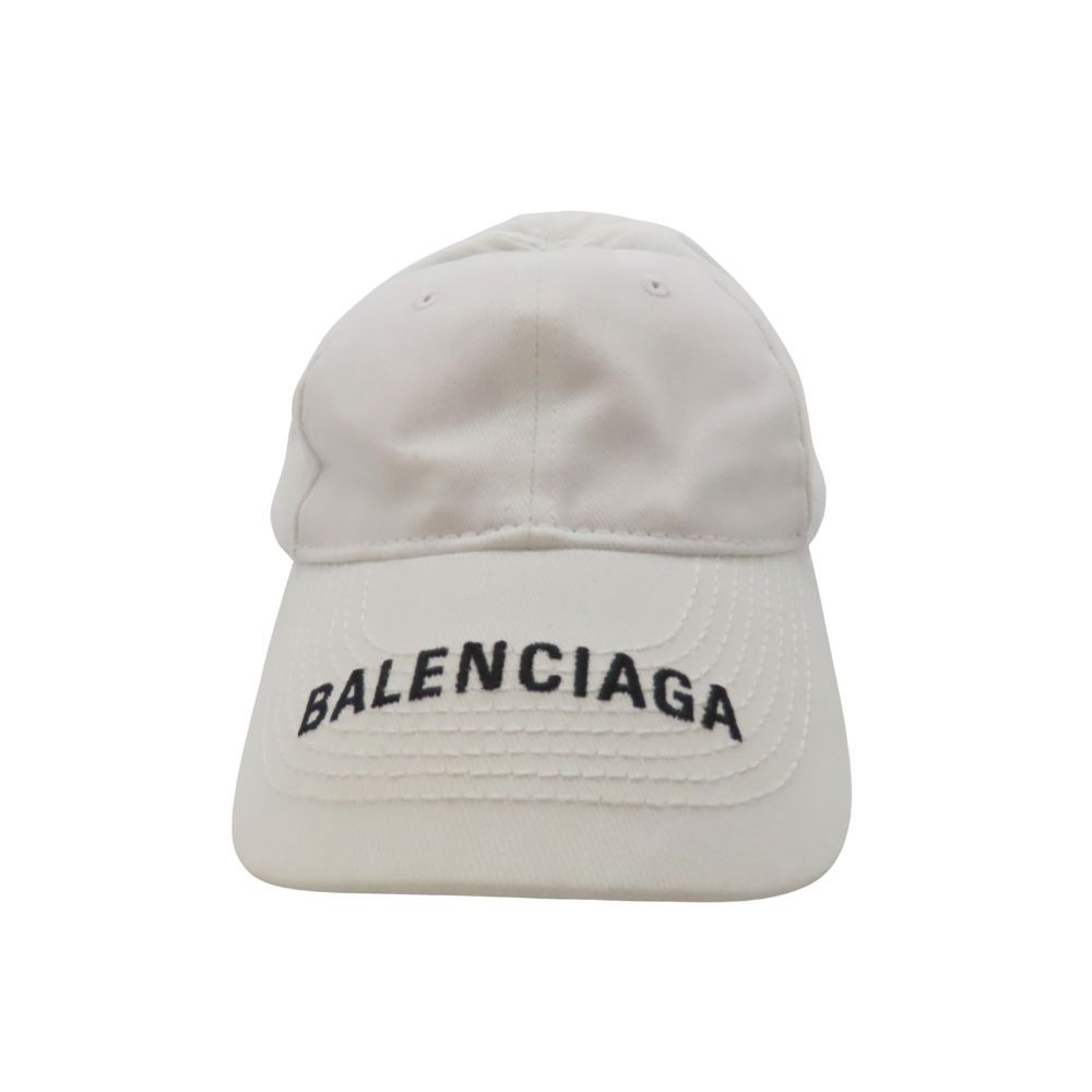 ≪値下げ≫【中古】バレンシアガ Balenciaga キャップ ホワイト