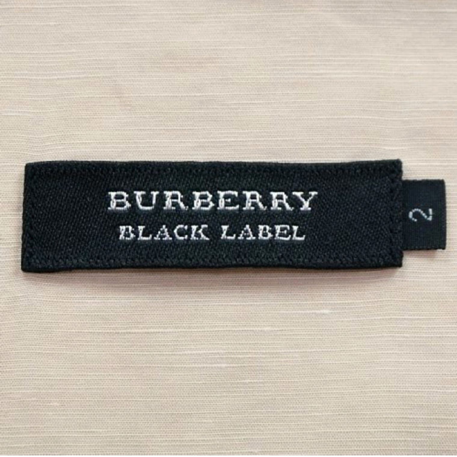 BURBERRY BLACK LABEL バーバリーブラックレーベル 長袖シャツ 麻混