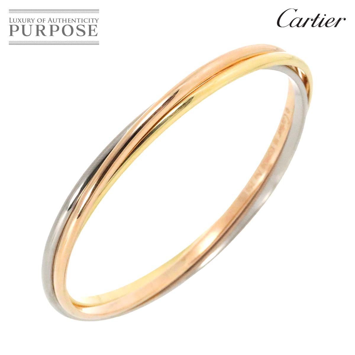 カルティエ Cartier トリニティ ブレスレット SM #16 K18 YG WG PG スリーゴールド スリーカラー 750 バングル  Bracelet 90236351 - メルカリ