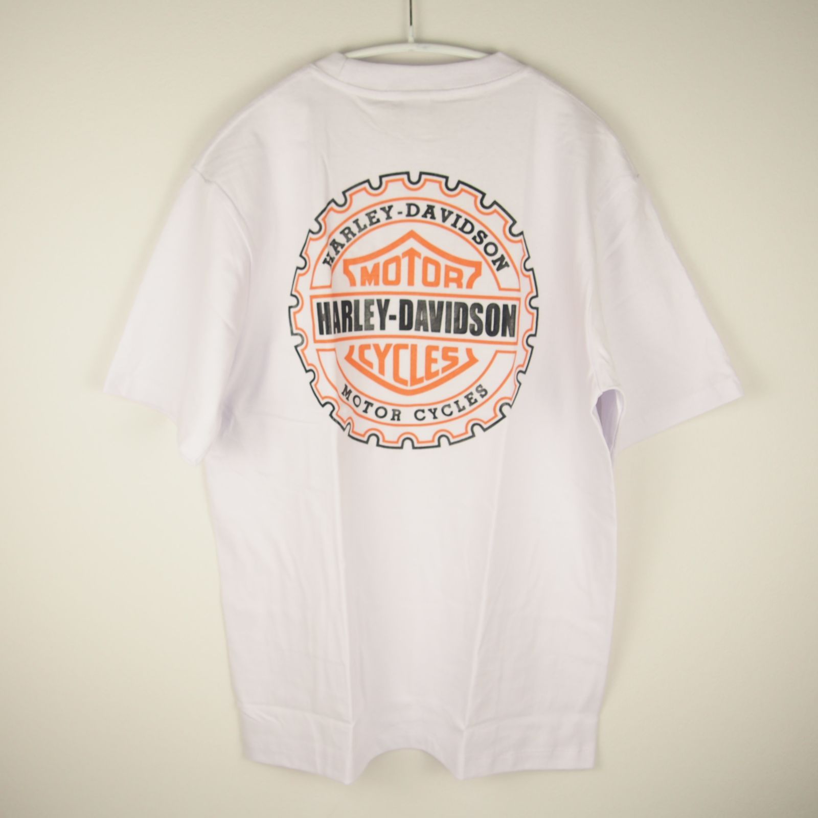 ハーレーダビッドソンポロシャツ XL刺繍ロゴ バックプリントグレー USA製生地 Size.XL】Harley-Davidson ハーレーダビッドソン 刺繍バックロゴ