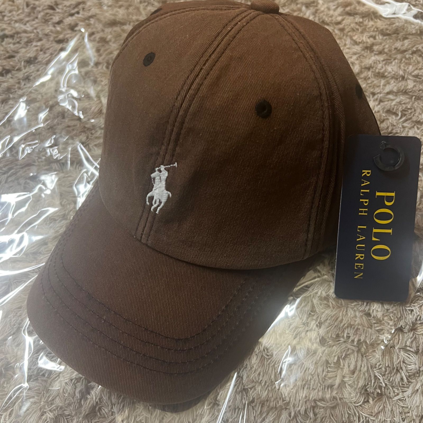 ショップ初 特別価格 秋冬 カラー 正規品 Polo Ralph Lauren ヴィンテージブラウンキャップ