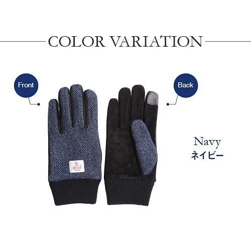 スマホ対応メンズ手袋 HarrisTweed