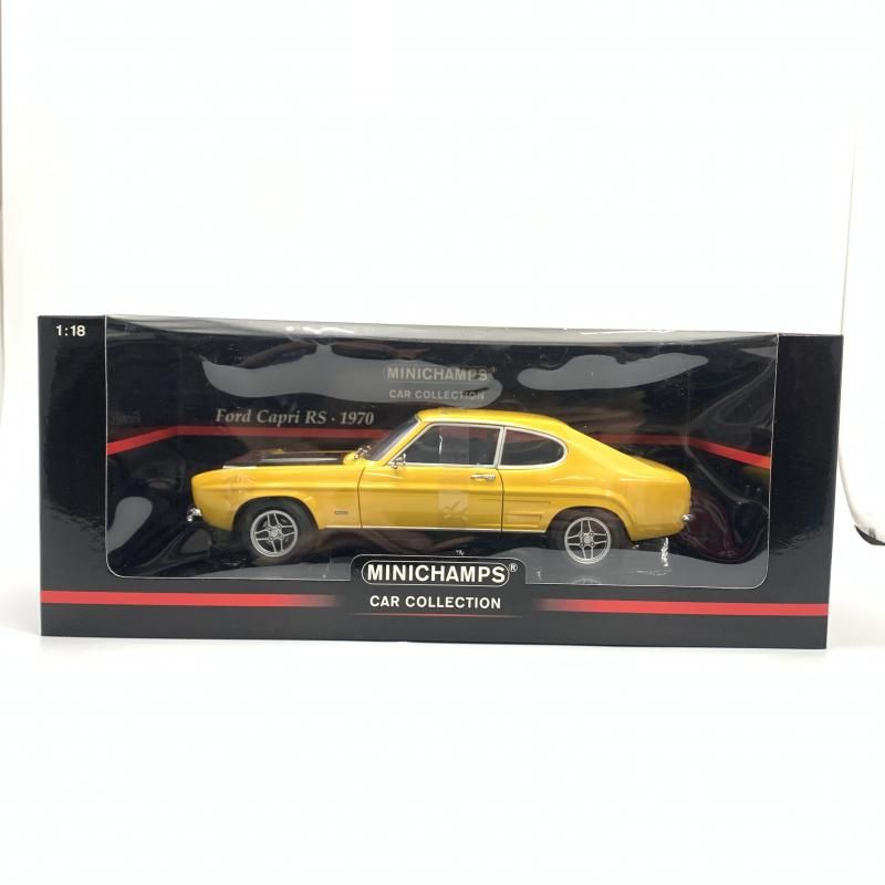 【中古】開封)ﾐﾆﾁｬﾝﾌﾟｽ 1/18 Ford Capri RS 1970(イエロー×ブラック) [150089071][10]