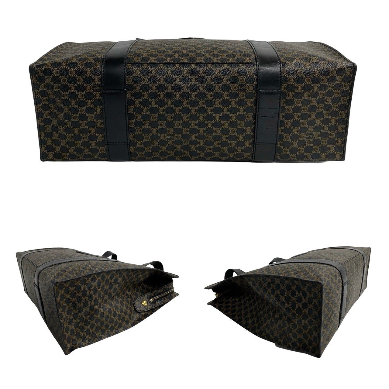 極 美品 CELINE セリーヌ マカダム ブラゾン 柄 トリオンフ ロゴ