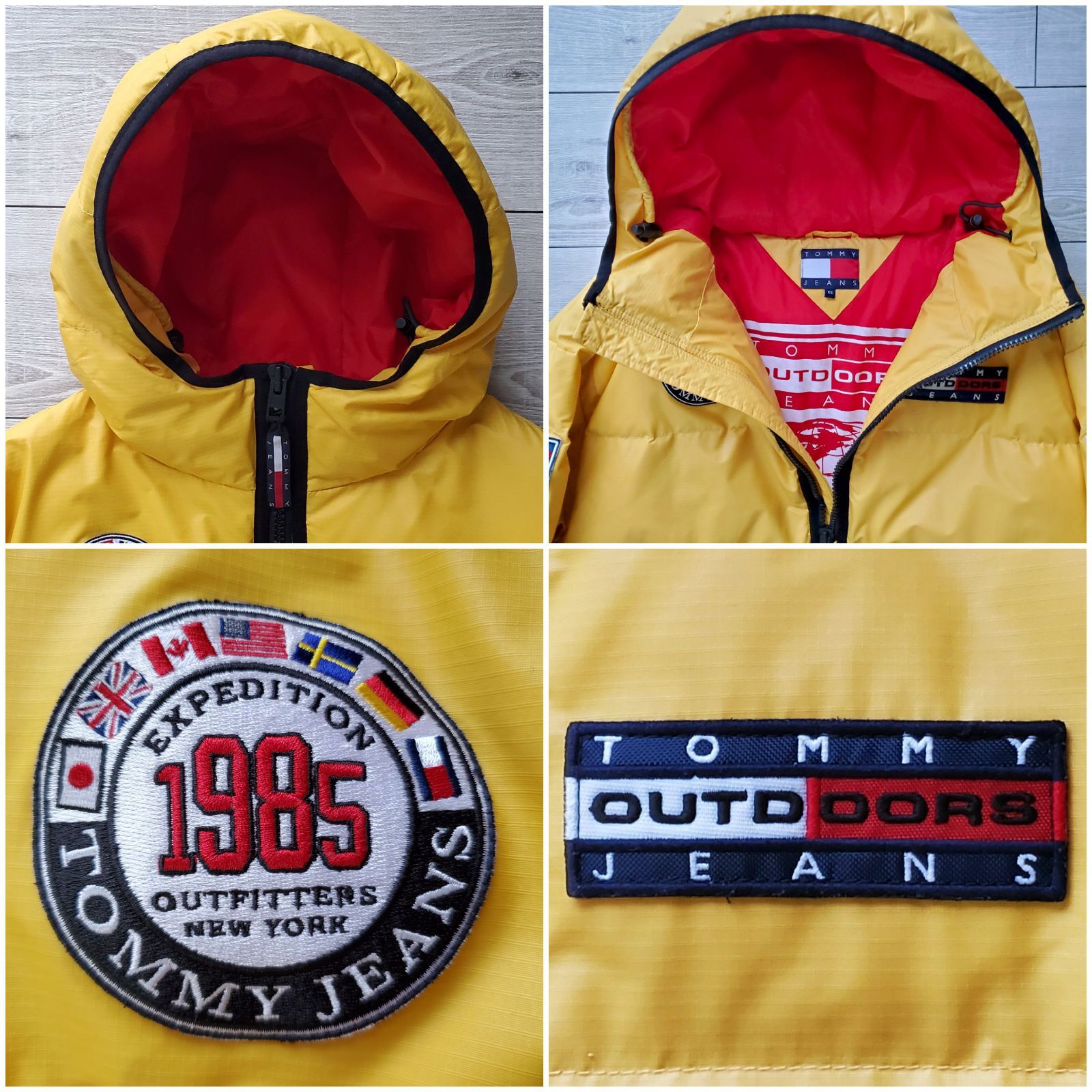 TOMMY JEANS OUTDOORS トミージーンズ□美品 18年 日本未発売 TOMMYHILFIGER Outdoors Expedition  90s 復刻 限定 プルオーバー ダウンジャケット XS 大きめ 一般M-L アノラック トミーヒルフィガー - メルカリ