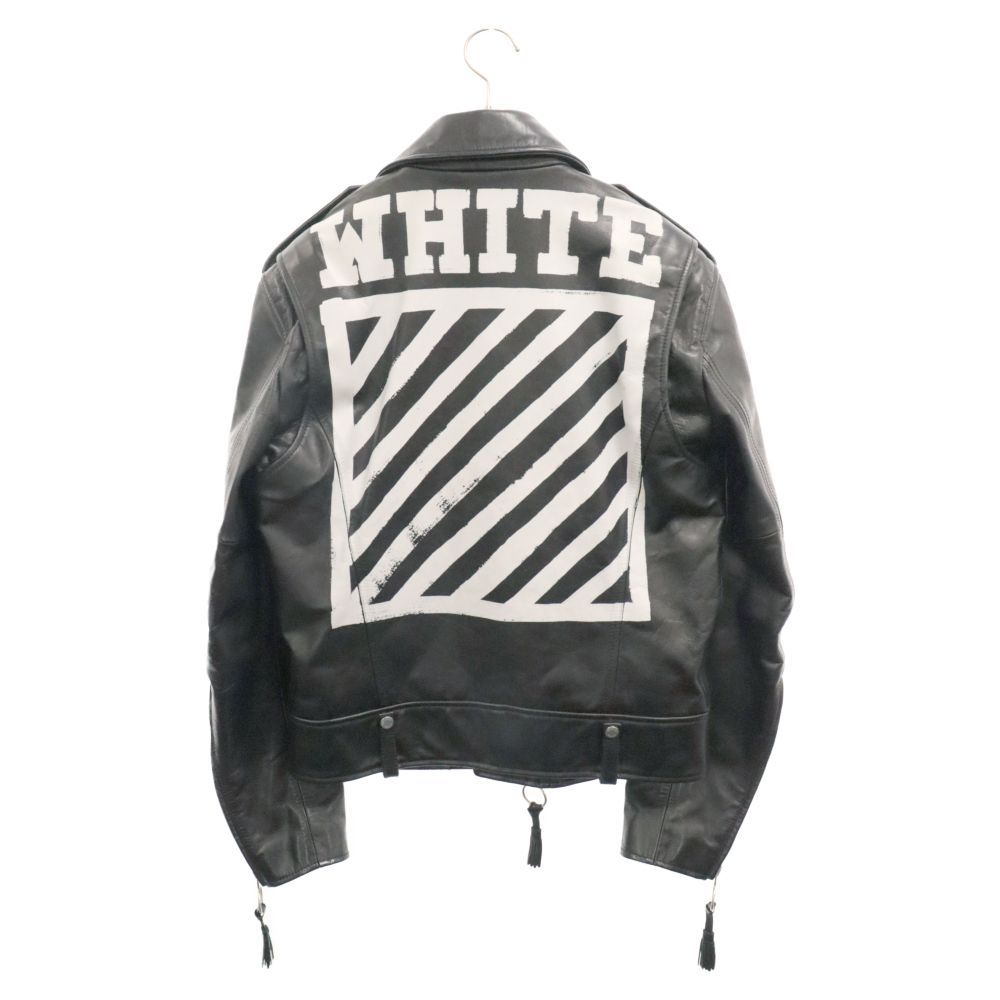 OFF-WHITE (オフホワイト) 16AW BRUSH DIAGONAL LEATHER JACKET