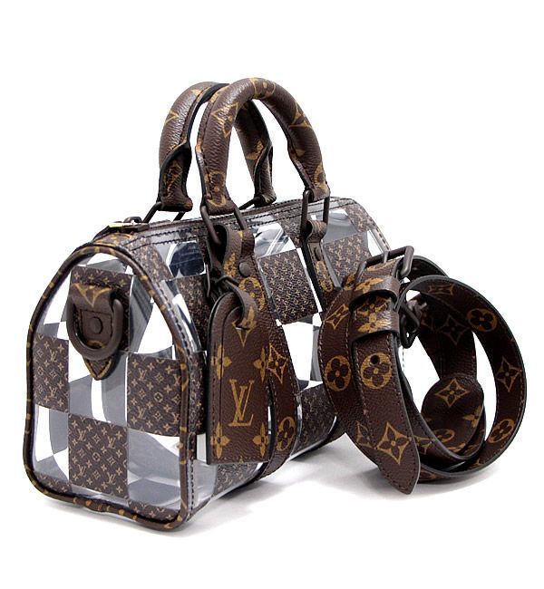 未使用 ヴィトン キーポル・バンドリエール 25 モノグラム・チェス