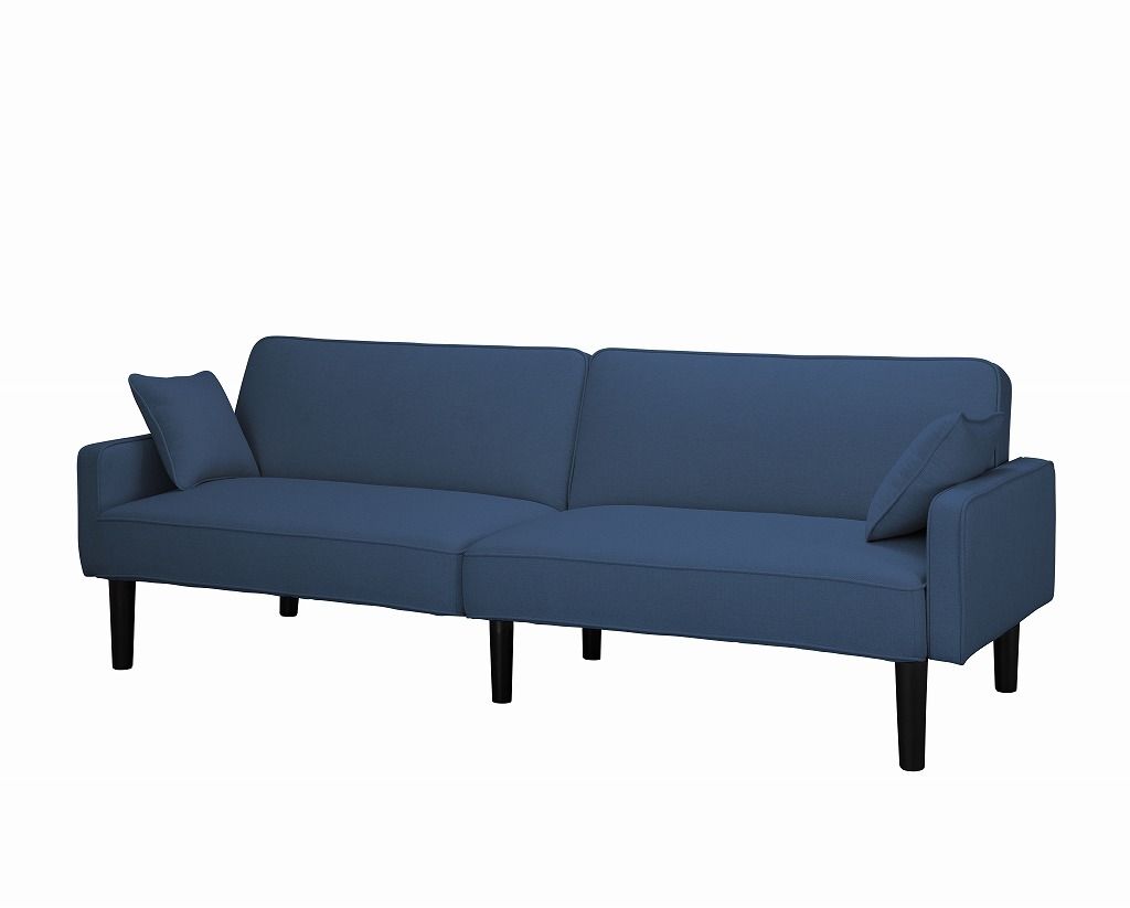 アイリスオーヤマ ソファ ソファー ソファベッド ソファーベッド 3人掛け 3人掛けソファ リクライニング ローソファ ローソファー ネイビー RSB-3S IRIS OHYAMA