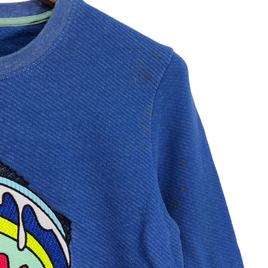 KENZO ケンゾー フィッシュ スウェット ブルー (レディース L